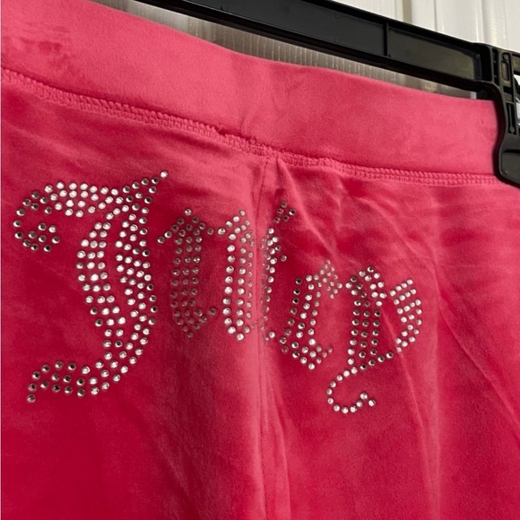 Juicy Couture Red Velour Track Set - Picture 3 of 4
